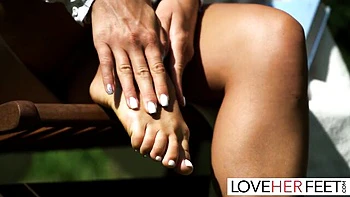 Vince fucks feet in kinky footjob