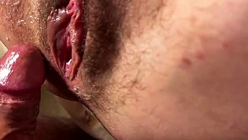 Extreme Stepsister Squirts on Her Hairy Pussy - Big Cumshot Close-Up