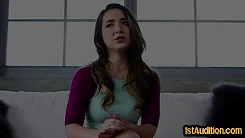21yo babe rides cock in casting debut