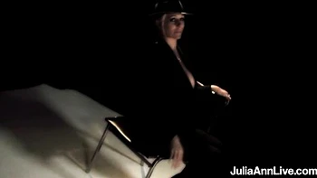 Julia Ann's big-tit blonde MILF fucks in cowgirl suit