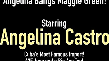 Angelina Castro and Sofia Rose's fat Cuban ass fuck