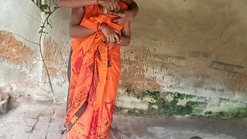 Indian Wife Sonia Gets Hard Doggystyle Fuck Outside by Stepbrother