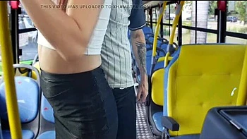 Freckled Redhead Teen Fucked Hard on Public Bus
