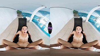 Horny GF Drops Bikini, Demands Hot Cum On Stomach