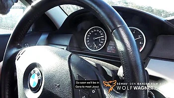 Jessii Van Riva's petite German public fuck