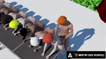 HENTAI SEX UNIVERSITY - Big Titty Hentai Enjoy HARD ROUGH PUBLIC SEX COMPETITIONS!