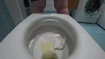 Hidden camera in the toilet at home. Husband wants to spy on mature wife when she pisses. Lots of piss from hairy pussy and asshole close-ups and ASMR. Amateur fetish with chubby milf.