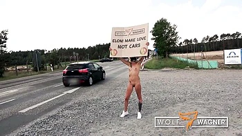 German Public Pussy Fuck POV with Kitty Blair