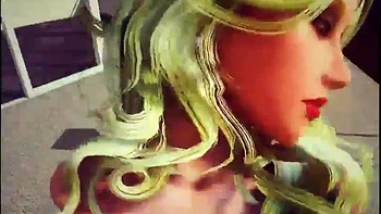 3D Futa Sucks Big Cock Deep