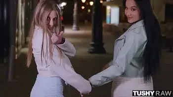 TUSHYRAW Besties take turns getting their asses fucked hard