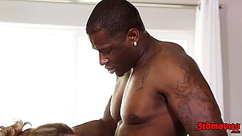 Blonde Gets Oiled Interracial Massage with BBC