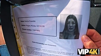 Big Tits Brunette Cheats with Debt in Car Sex POV