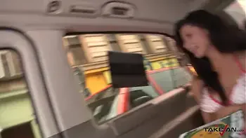 Two sinfull bitches pick up horny dude in Pragues streets