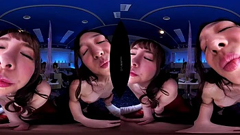 Asian Babe Sucks Cock in 3D VR Blowjob