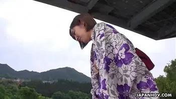 Japanese kimono-lady, Runa Hagawa had sex, uncensored