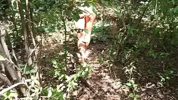 my neighbor is filming me in the forest while my husband is not there.Mala dvojka