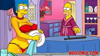 Taking the cop's cock - The Simptoons