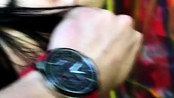 Brunette Julie Sucks Cock Doggy with Hot Cumshot