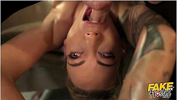 Slim Blonde Tied Up, Fucked By Futa Cock & Creamy Orgasms