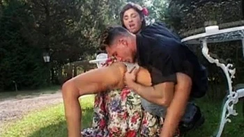 Euro Babes Ride Cock Cowgirl and Get Doggy Fucked