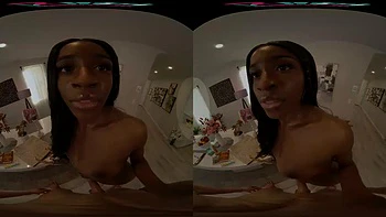 Hot Ebony Thang: Blowjob, Doggy & Cowgirl VR Fuck