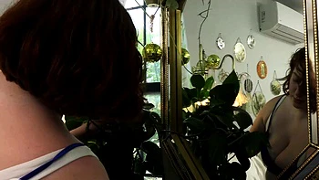 Redhead BBW Masturbates With Huge Tits