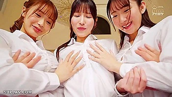 Brunette Asian Beauty with Big Tits in Wild Group Fuck