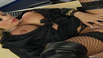 Meter Maid Sucks Cock, Fucked Doggy and Cowgirl