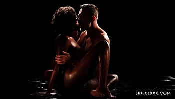 Ebony Ebony Fucked and Massaged Big Black Ass