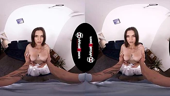 BBW Babe Fucked Hard in VR - Blowjob, Doggy, Cowgirl