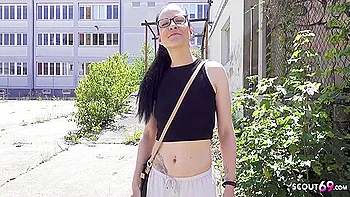 German Milf Fucked Anal Outdoors - Long Labia, Small Tits