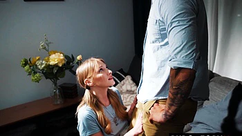 Blonde Nanny Fucked Hard with Handjobs & Blowjobs