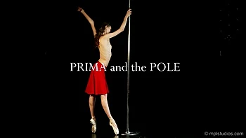 Skinny Teen Ira Dances on Pole