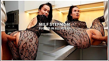 Stepson Catches Milf Stepmom & Fucks Every Hole