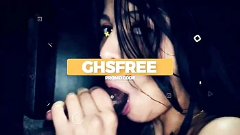 Anna Kolba deep throats in sloppy gloryhole blowjob