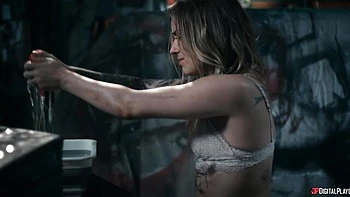 Oiled hardcore orgy fuck with slutty Anna Claire Clouds and Roxie Sinner