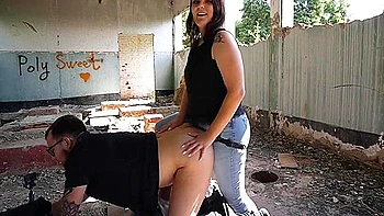 Hot Blowjob In The Car And Cheeky Pegging In A Public Place