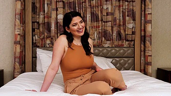 Busty brunette bitch with big boobs