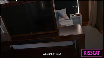 What Happens When Horny Step Mom Shares Hotel Bed With Step Son All Night In One Room? [ Eng Sub ] With Mother In Law And Kiss Cat