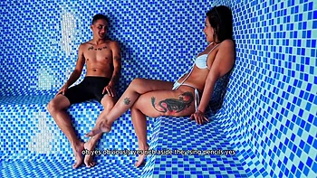 Colombian Milf Pawg Fucks Stranger In Sauna, Cumshot Her Face! Kylei Ellish And Dani Clark