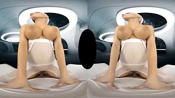 Virtual reality space pov: Blowjob, Cowgirl  Vr VR Porn