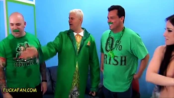 Charity Bangs, Charlyse Bella And Porno Dan In Triple Cum Swaps Aarons Sperm W Charity & Charlyse On St Patricks Day