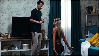 Sexy Stepmom Doing Yoga - Shalina Devine Freeuse & Getting Her Huge Tits Sucked By Stepson