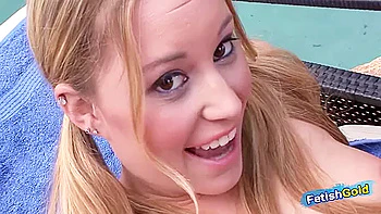 Young Babes Have Fun By The Pool