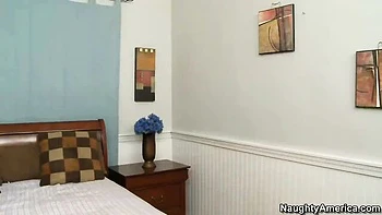 Gorgeous sideways pose fuck with a big-boobed chick Darla Crane