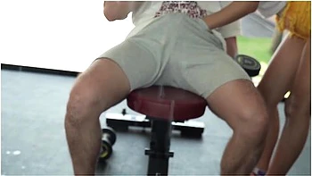 Petite Asian Teen 18+ Sweaty Gym Workout Turns Into Hard Fuck