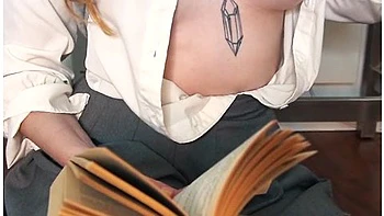 Office Siren Drooling In Rope Bondage