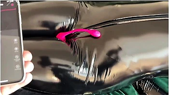 Girl In Latex Catsuit Tied Up And Teased Denial With Vibrator