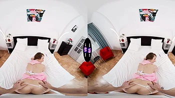 Teen Alice gets her tiny titties sucked and fucked hard in VR
